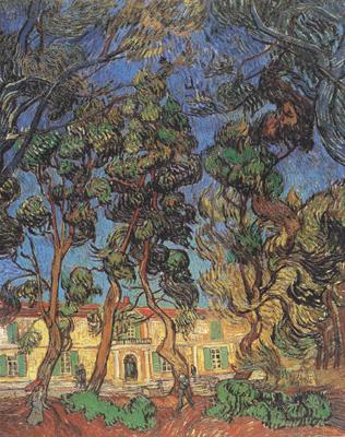 Vincent Van Gogh Trees in the Garden of Saint-Paul Hospital (nn04) china oil painting image